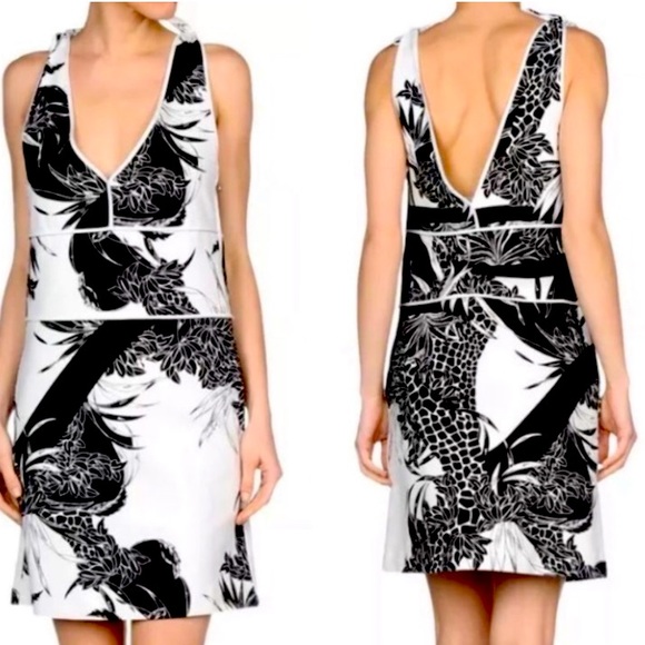 SEE BY CHLOE LINEN COTTON BLEND SHEATH STYLE DRESS TIES AT SHOULDER SIZE US 2 - Picture 3 of 15